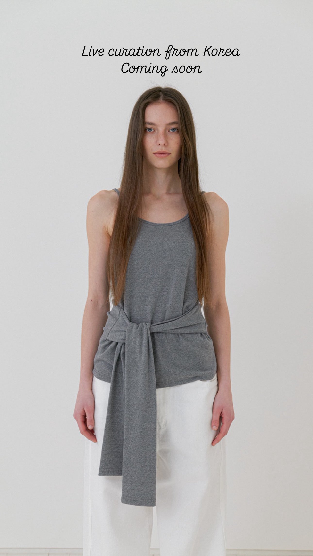 <Essential><Pre-order>Cotton Tie Camisole