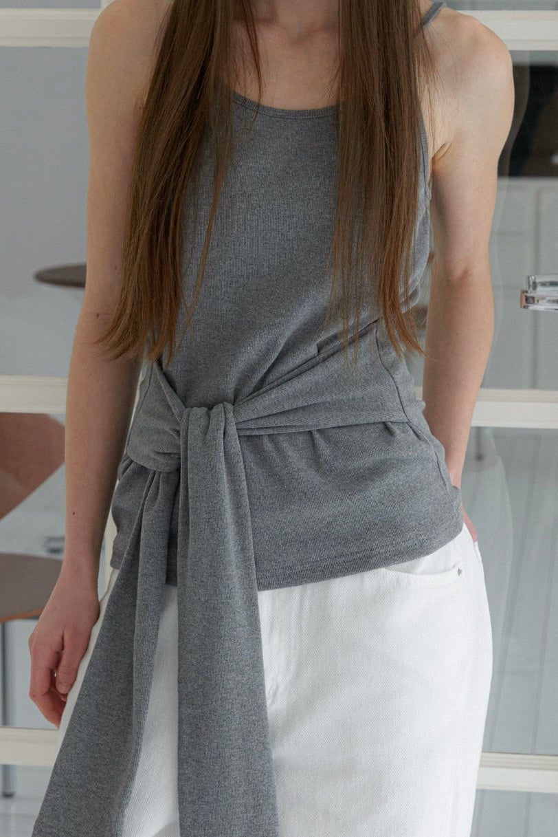 <Essential><Pre-order>Cotton Tie Camisole
