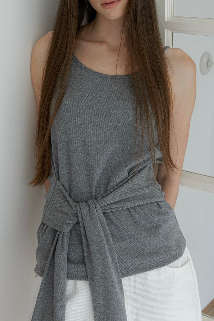 <Essential><Pre-order>Cotton Tie Camisole