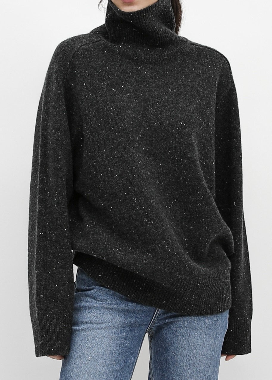 Nep Wool Turtleneck Sweater