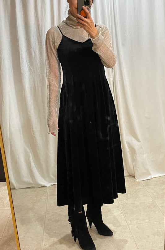 Velvet Slip Dress