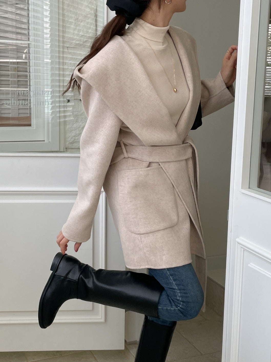 Hooded Robe Handmade Coat