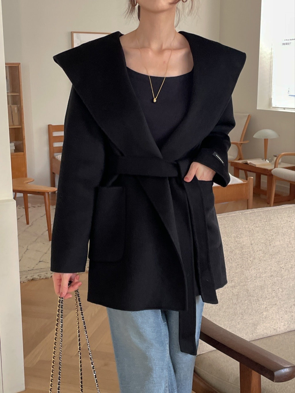 Hooded Robe Handmade Coat