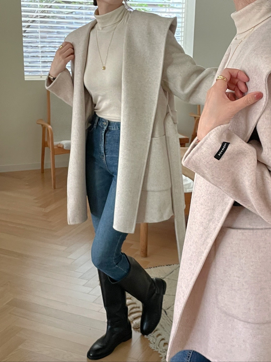 Hooded Robe Handmade Coat