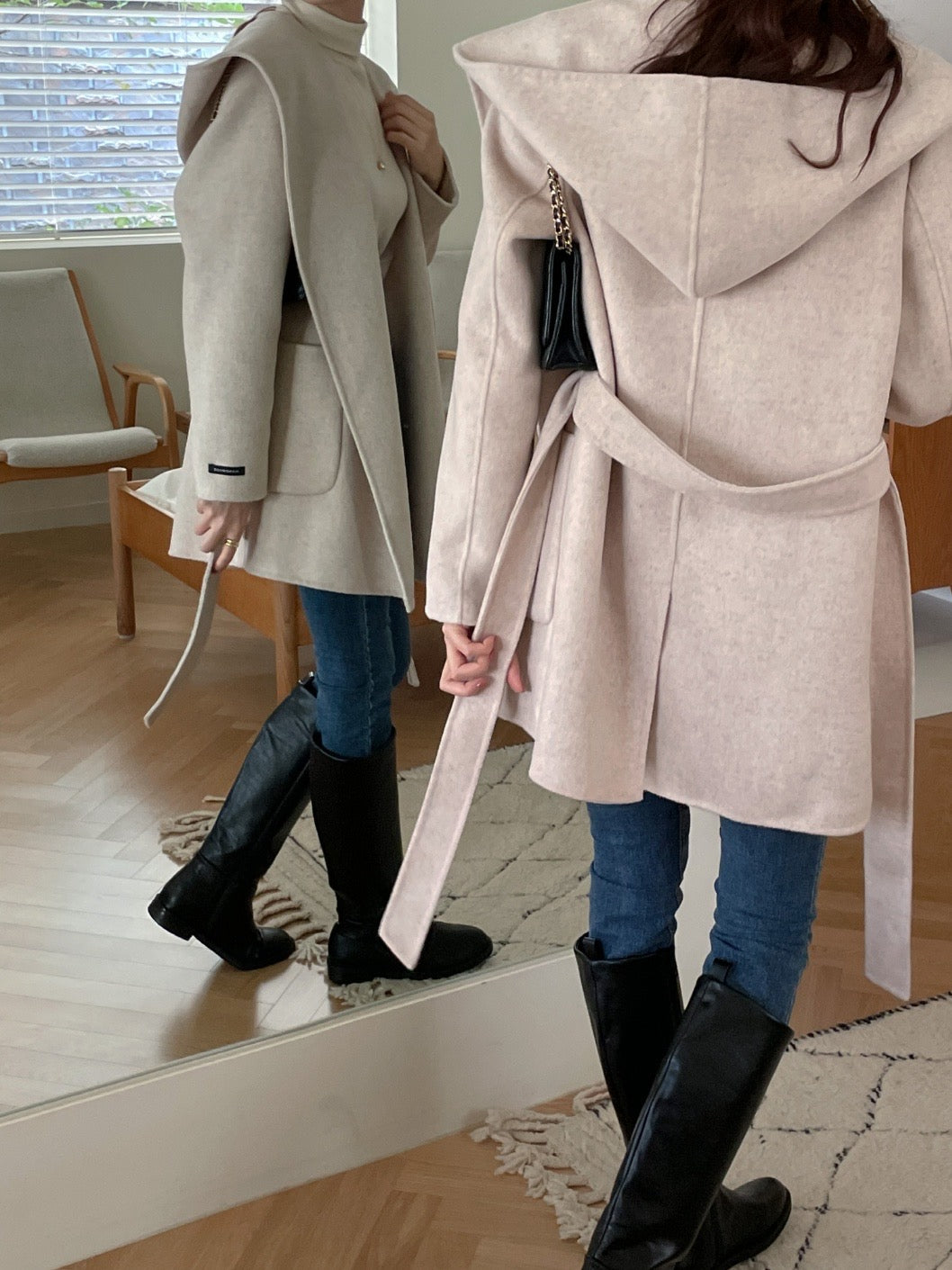 Hooded Robe Handmade Coat
