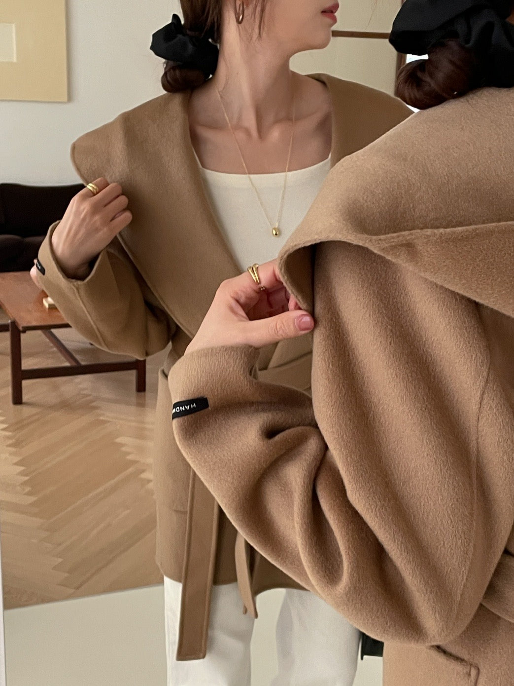 Hooded Robe Handmade Coat