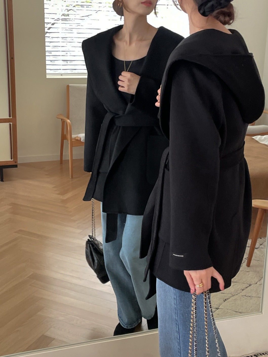 Hooded Robe Handmade Coat