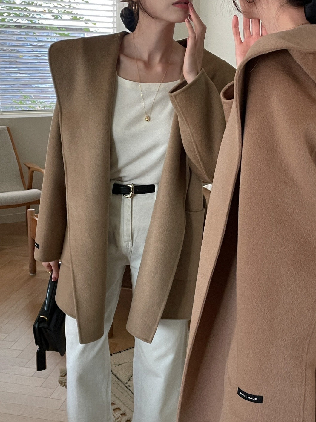 Hooded Robe Handmade Coat