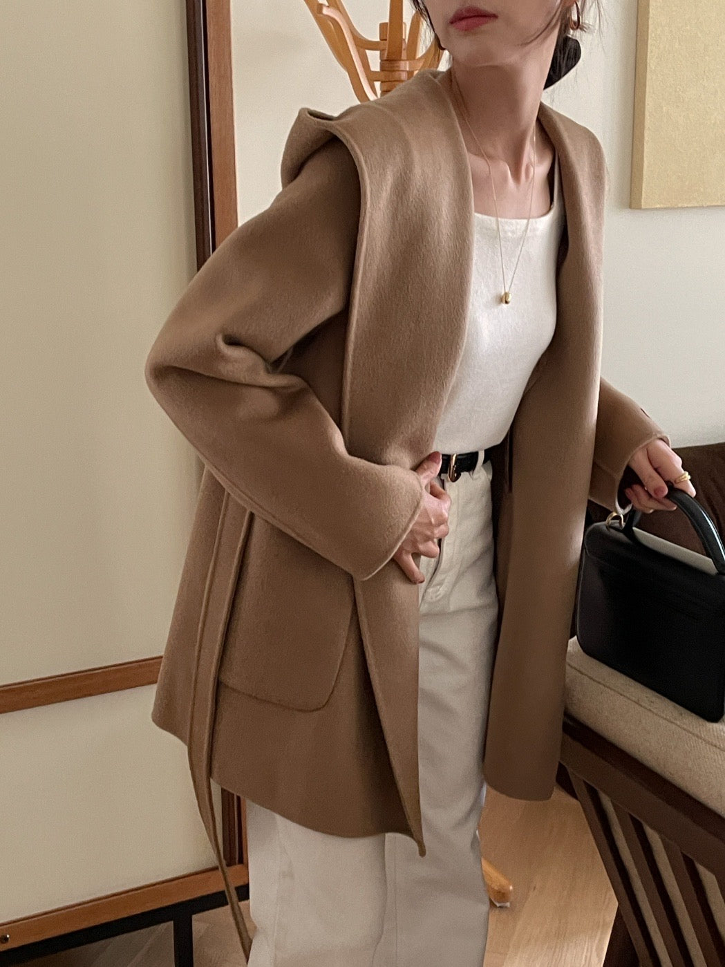 Hooded Robe Handmade Coat
