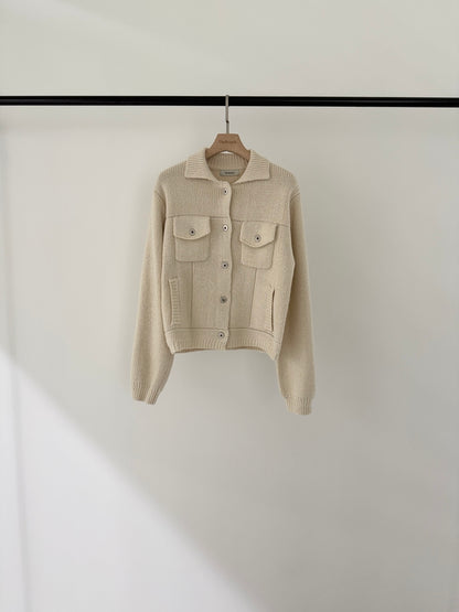 <Pre-Order> Cotton Knit Jacket