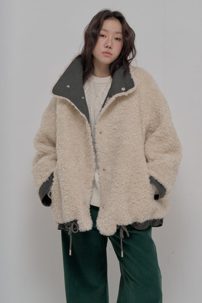 Wool Fleece Lined Reversible Jacket