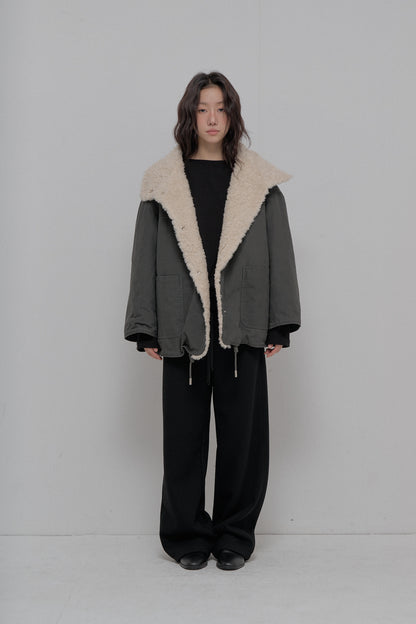 Wool Fleece Lined Reversible Jacket