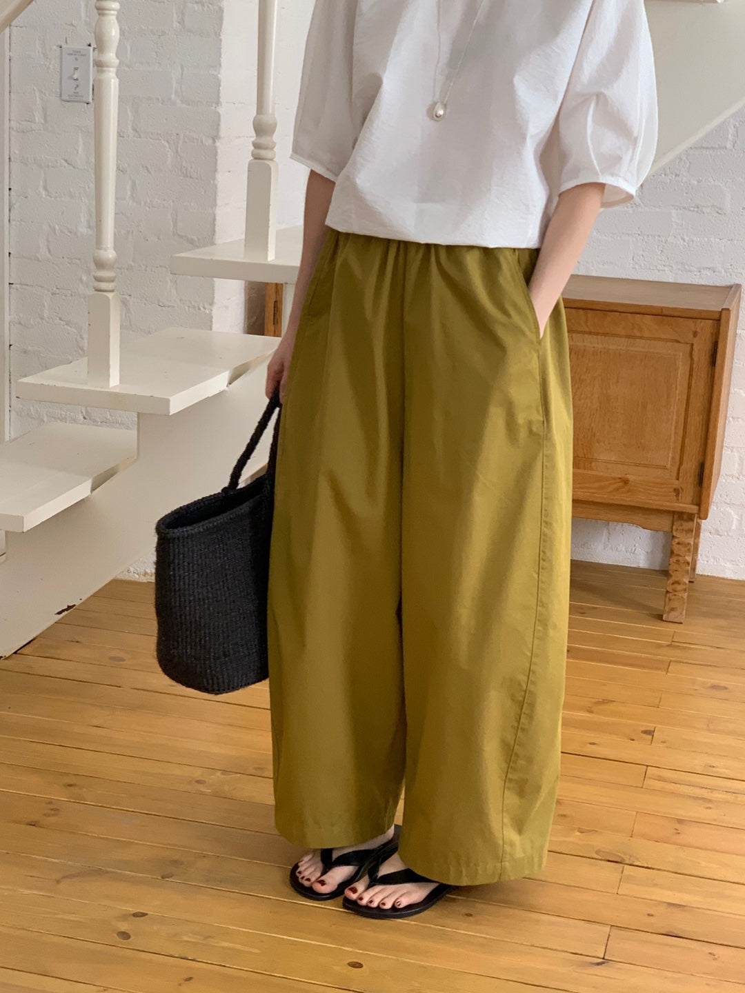 <Pre-order>Wide Capri Pants