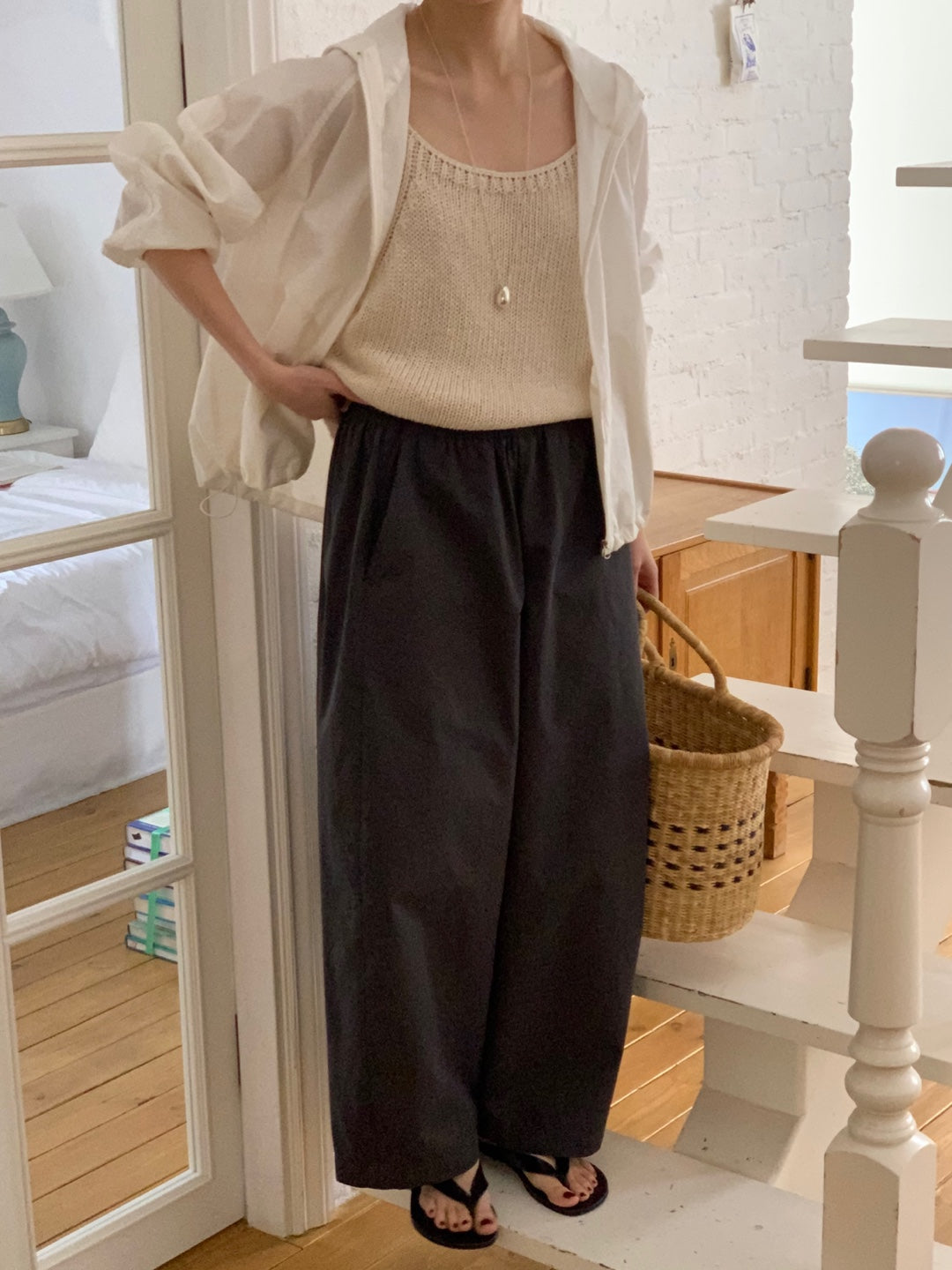 <Pre-order>Wide Capri Pants