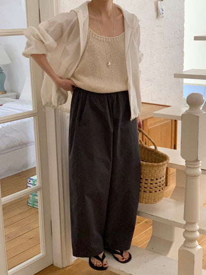 <Pre-order>Wide Capri Pants