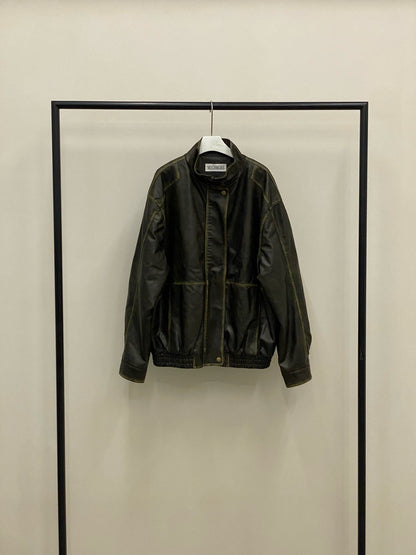 Vintage Vegan Leather Jacket