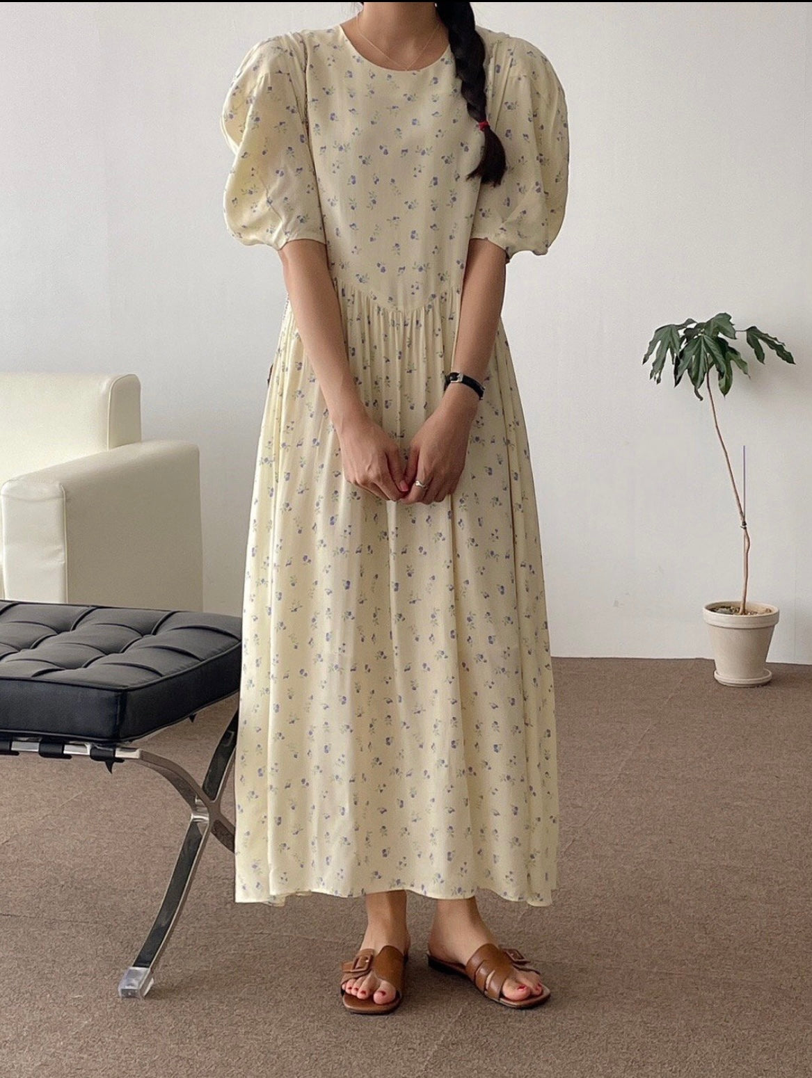 rayon maxi dress Costa Brava Halterneck Designed with a flattering off Orange Abstract Print Rayon Maxi