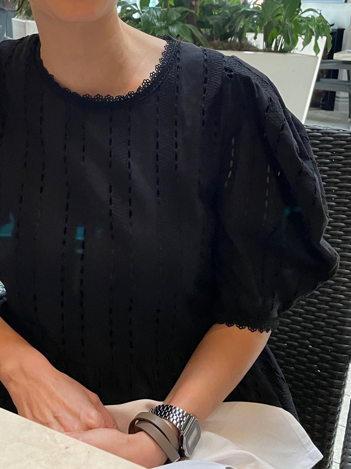 Eyelet Maxi Dress