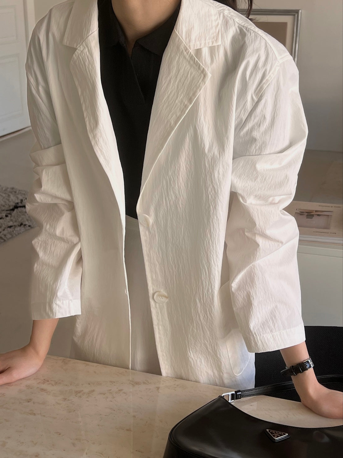 Cotton / Nylon Single Blazer
