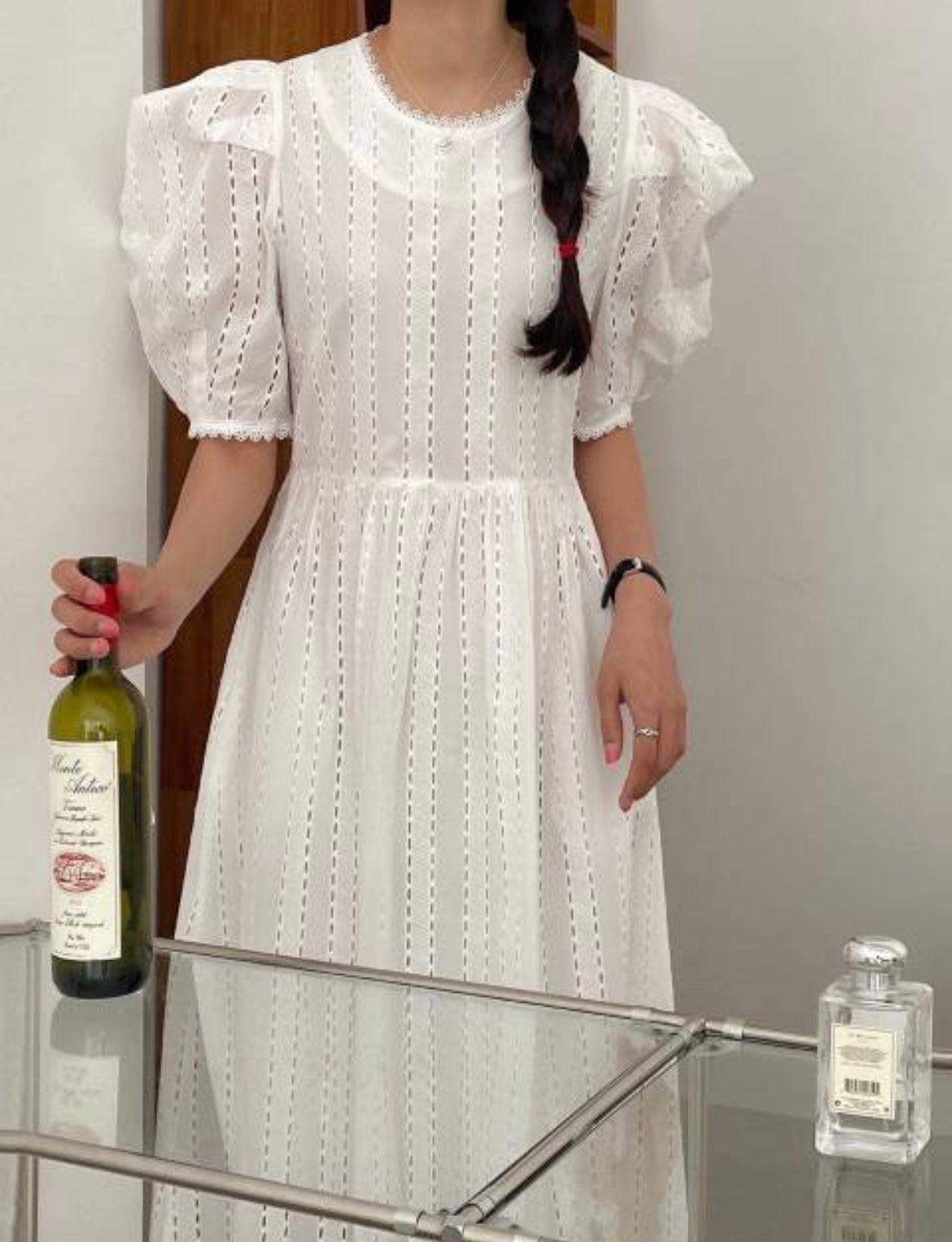 Eyelet Maxi Dress