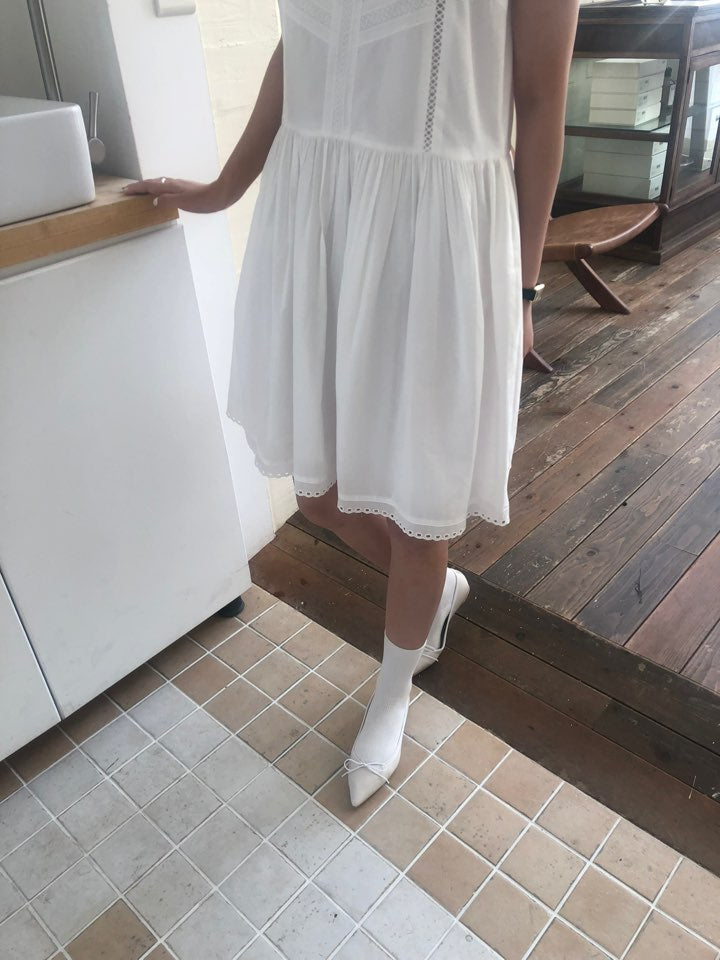 Lace Trimmed Slip Mini Dress