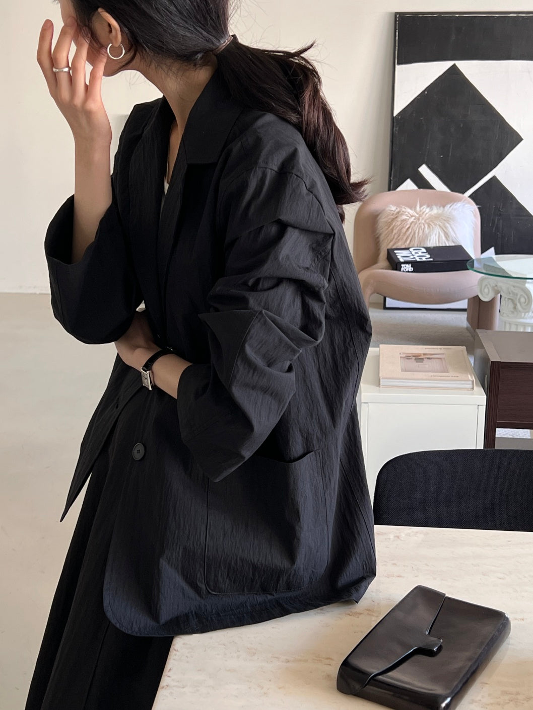 Cotton / Nylon Single Blazer
