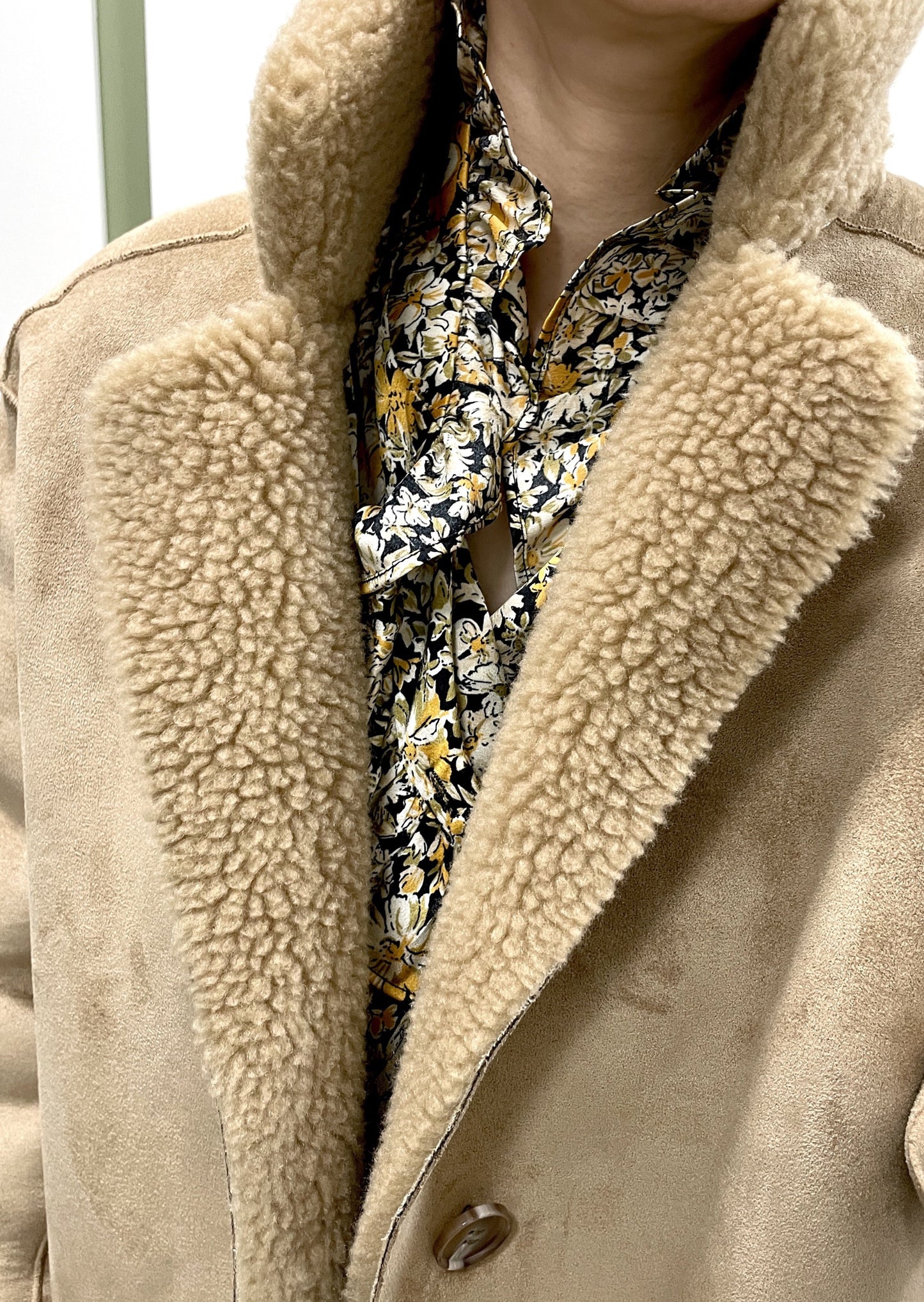 Reversible Faux Shearling coat