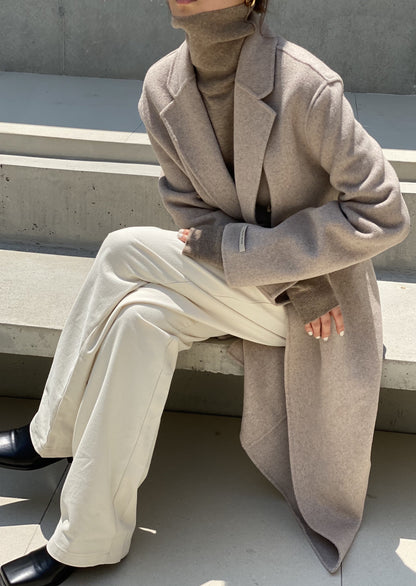 Wool Double Breasted Handmade Coat -only 1 in Black left