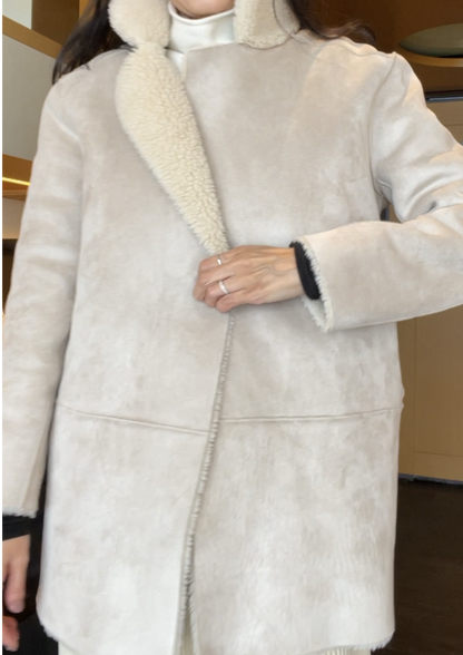Reversible Faux Shearling coat