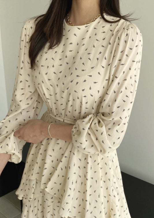 Tiered Ruffle Midi Dress