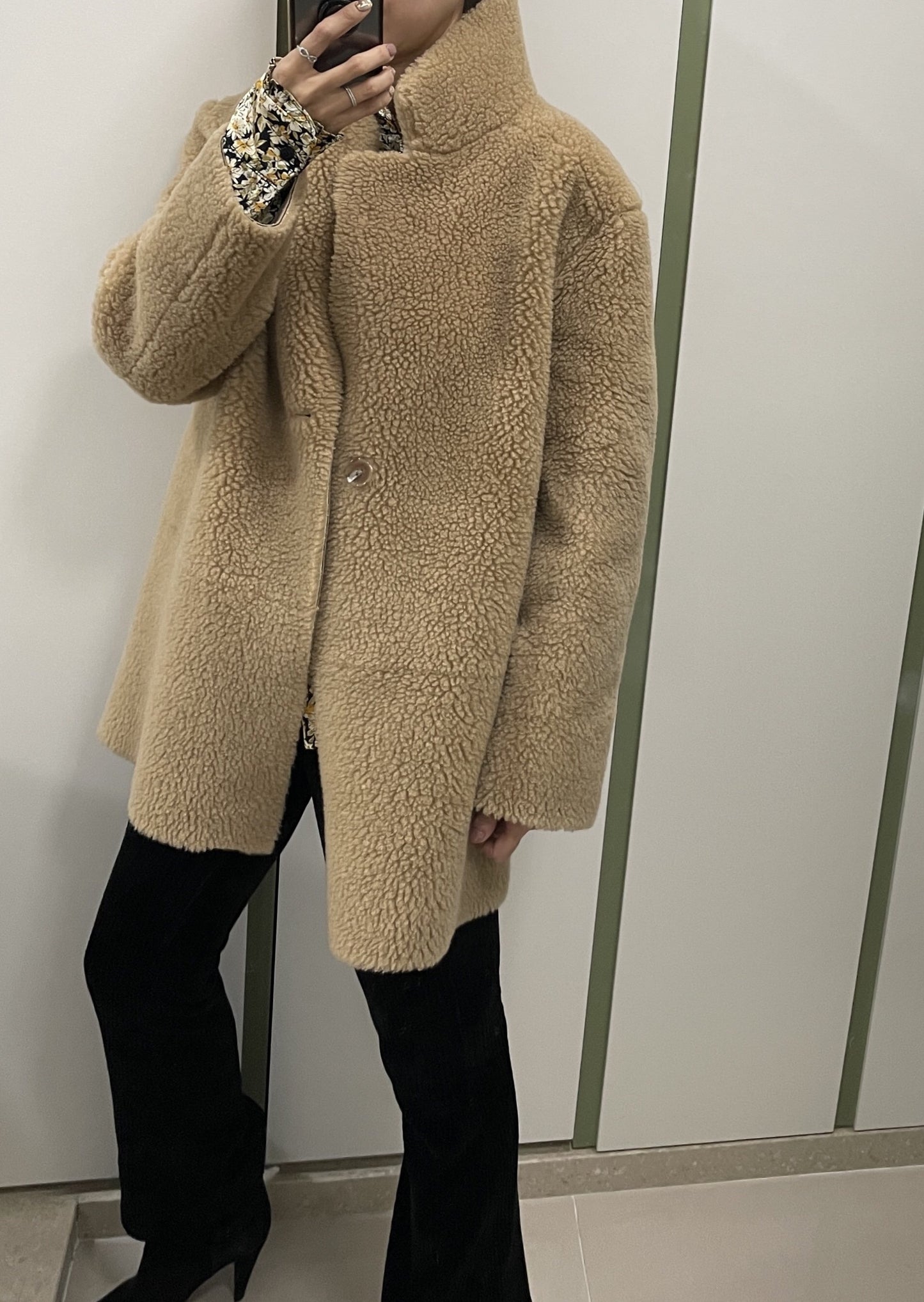 Reversible Faux Shearling coat