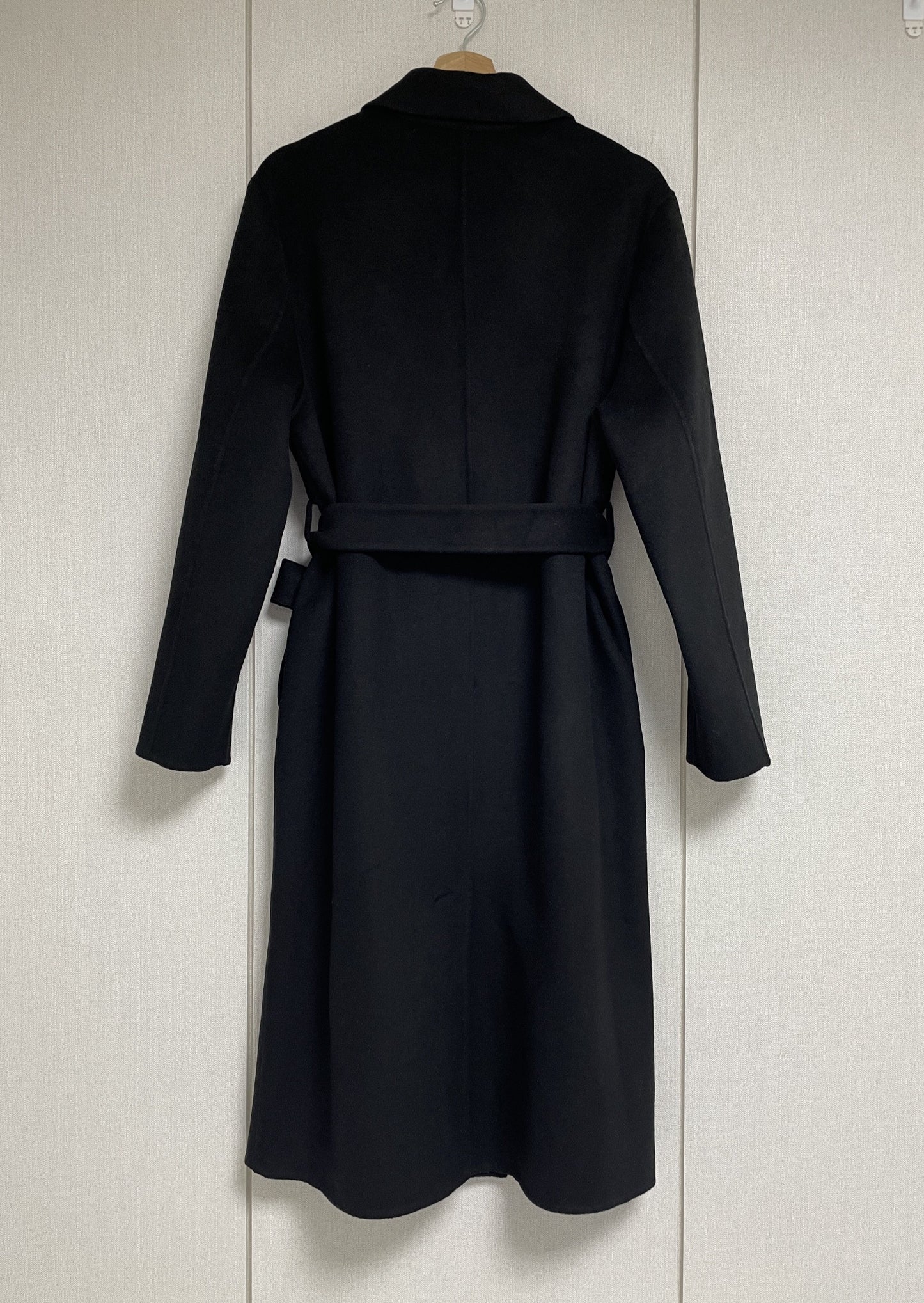 Wool Double Breasted Handmade Coat -only 1 in Black left