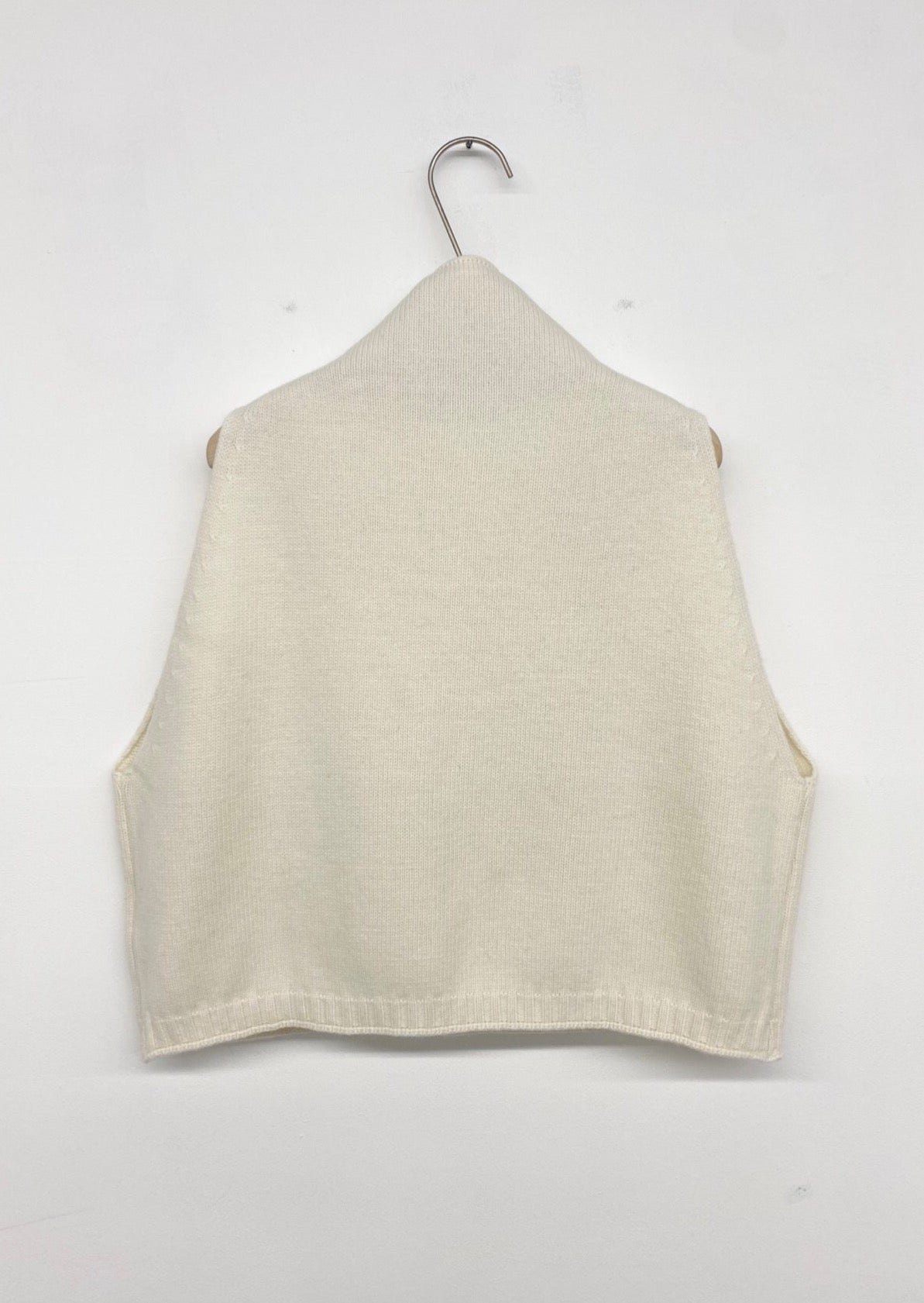 Turtleneck Lambs Wool + Cashmere Vest — special price item!
