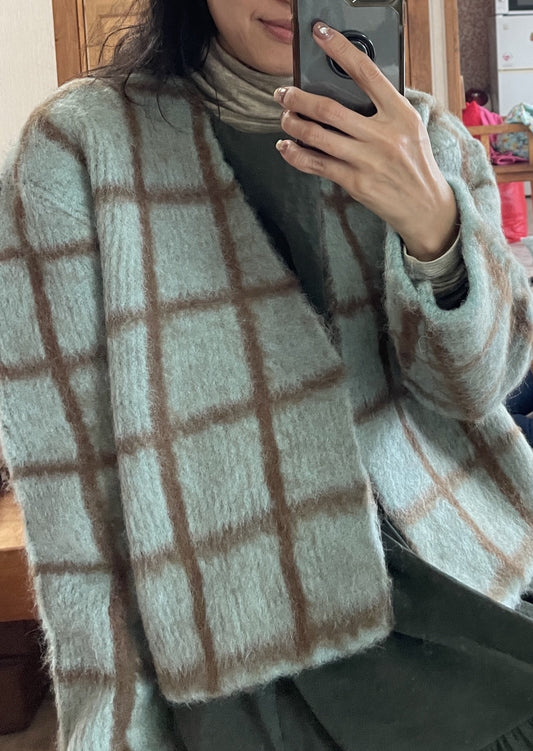 Brushed Alpaca Knit Jacket