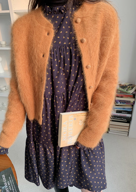 Wool / Angora Crop Cardigan