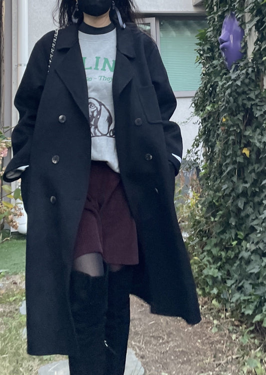 Patch Pocket Handmade Coat