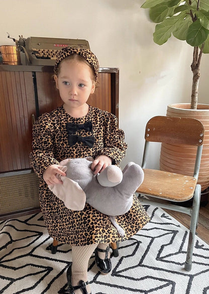 Girls’ Leopard Babydoll Dress