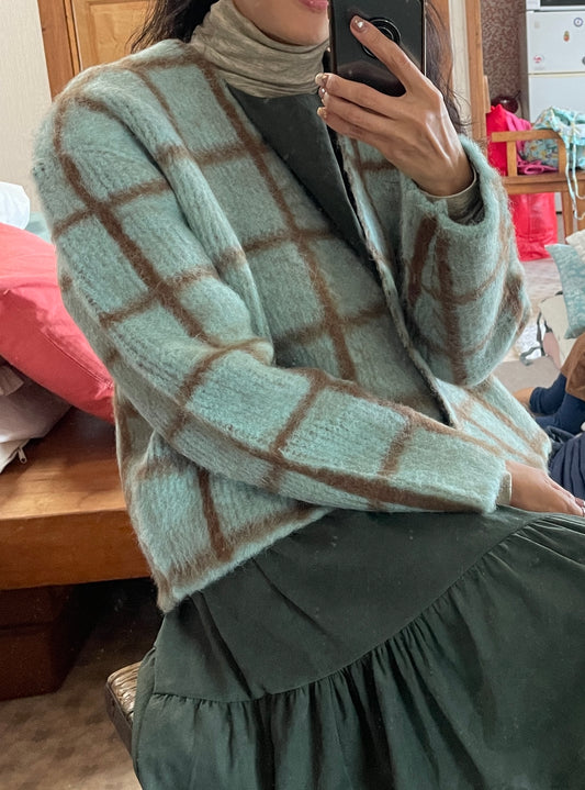 Brushed Alpaca Knit Jacket