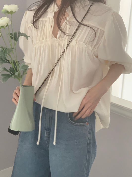 Ruffled Poet Blouse