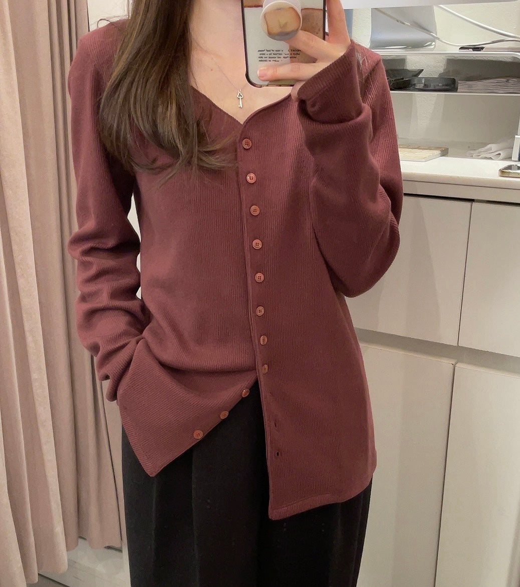 Cotton Rib Cardigan