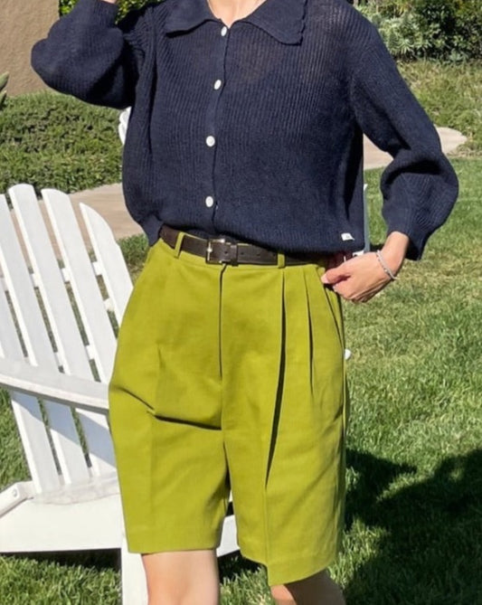 Cotton Twill Shorts - A line