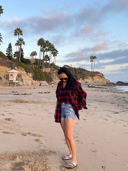 Layered Cotton Flannel Shirt