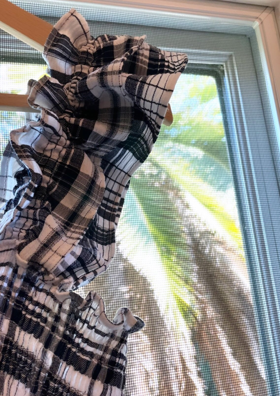 Luna Check Smocked Dress