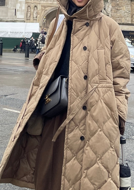 Ari Duck Down Hooded Trench Coat