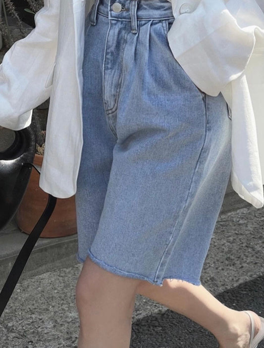 Celine denim shorts