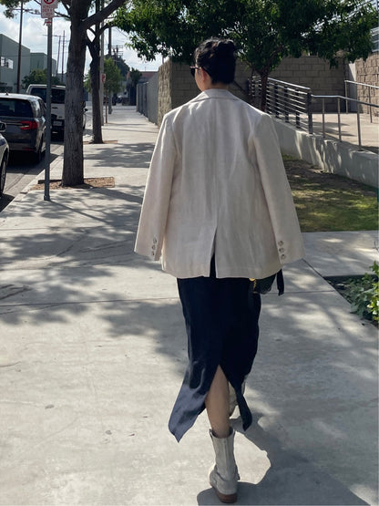 Abi + Ari Black Label Linen Blazer