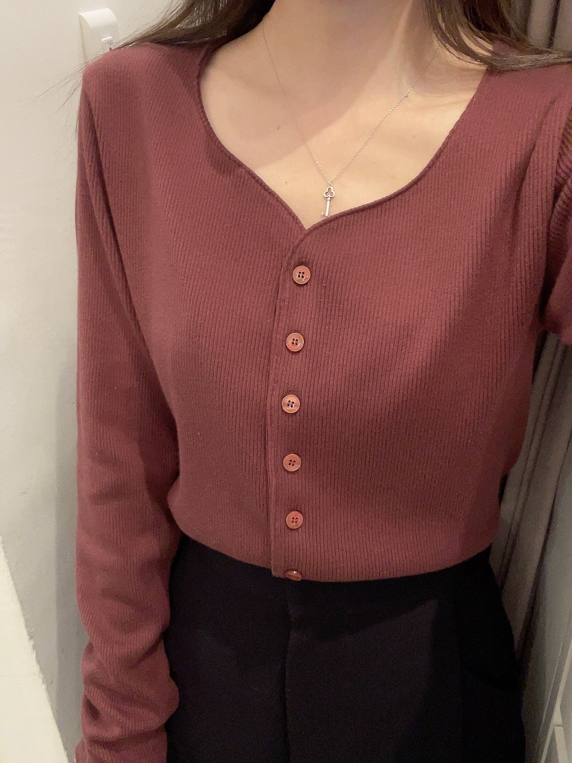 Cotton Rib Cardigan