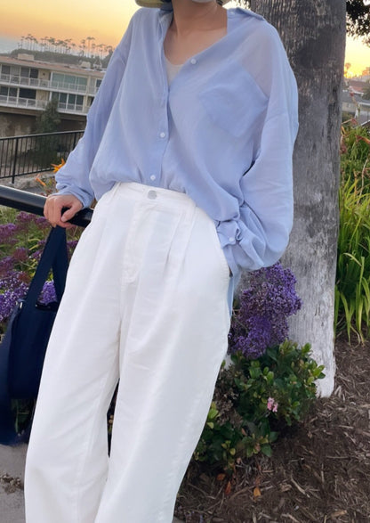 Sheer Crinkle cotton Shirt