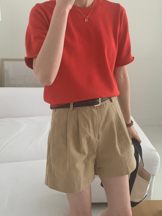 High Summer Cotton Twill Shorts -4” Inseam