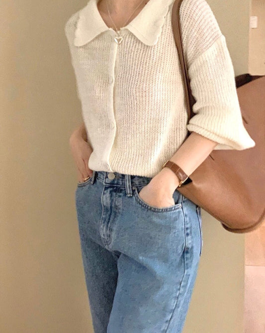 Abi + Ari Black Label Linen Spring Cardigan